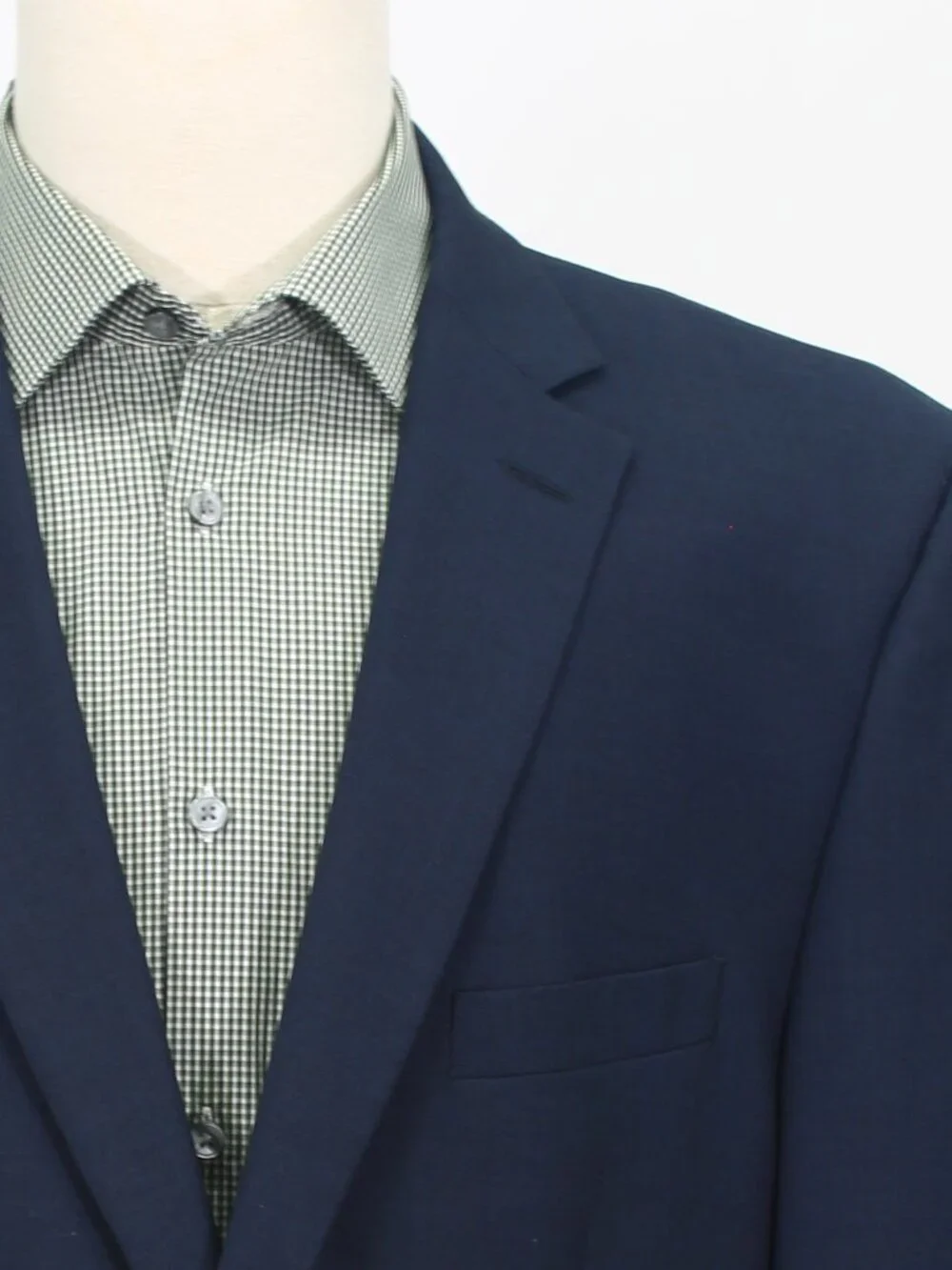 Pronto Uomo 46R 40x30 Navy Full Suit 2-Button Solid R965
